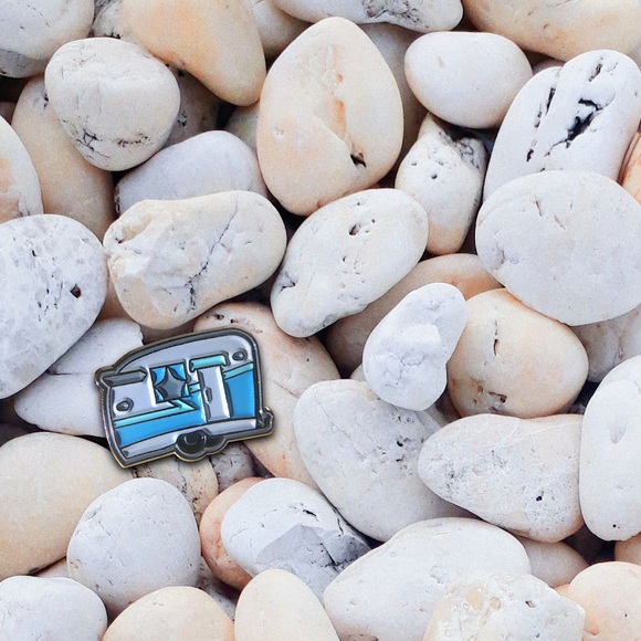 Camper Enamel Pin | Canned Ham Lapel Brooch - Picture 5 of 11